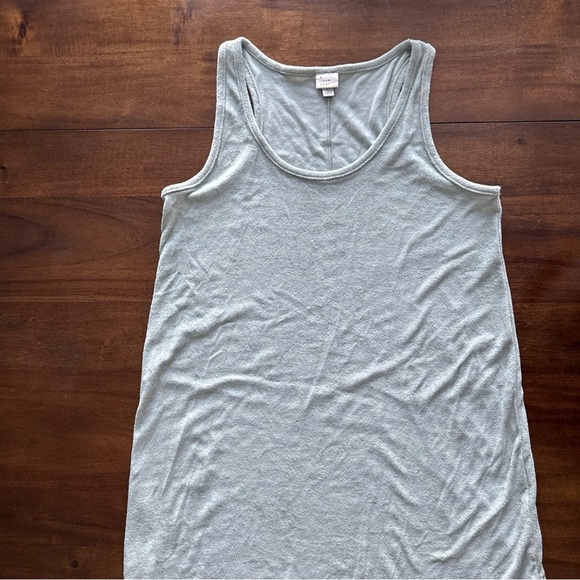 A New Day Green Racerback Terry Dress Tank Sleeveless Beach Coverup Swim L - Picture 2 of 10